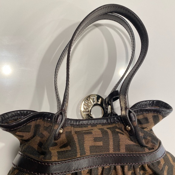 Fendi Bag Zucca mini with duster bag and authenticity card - Picture 10 of 11